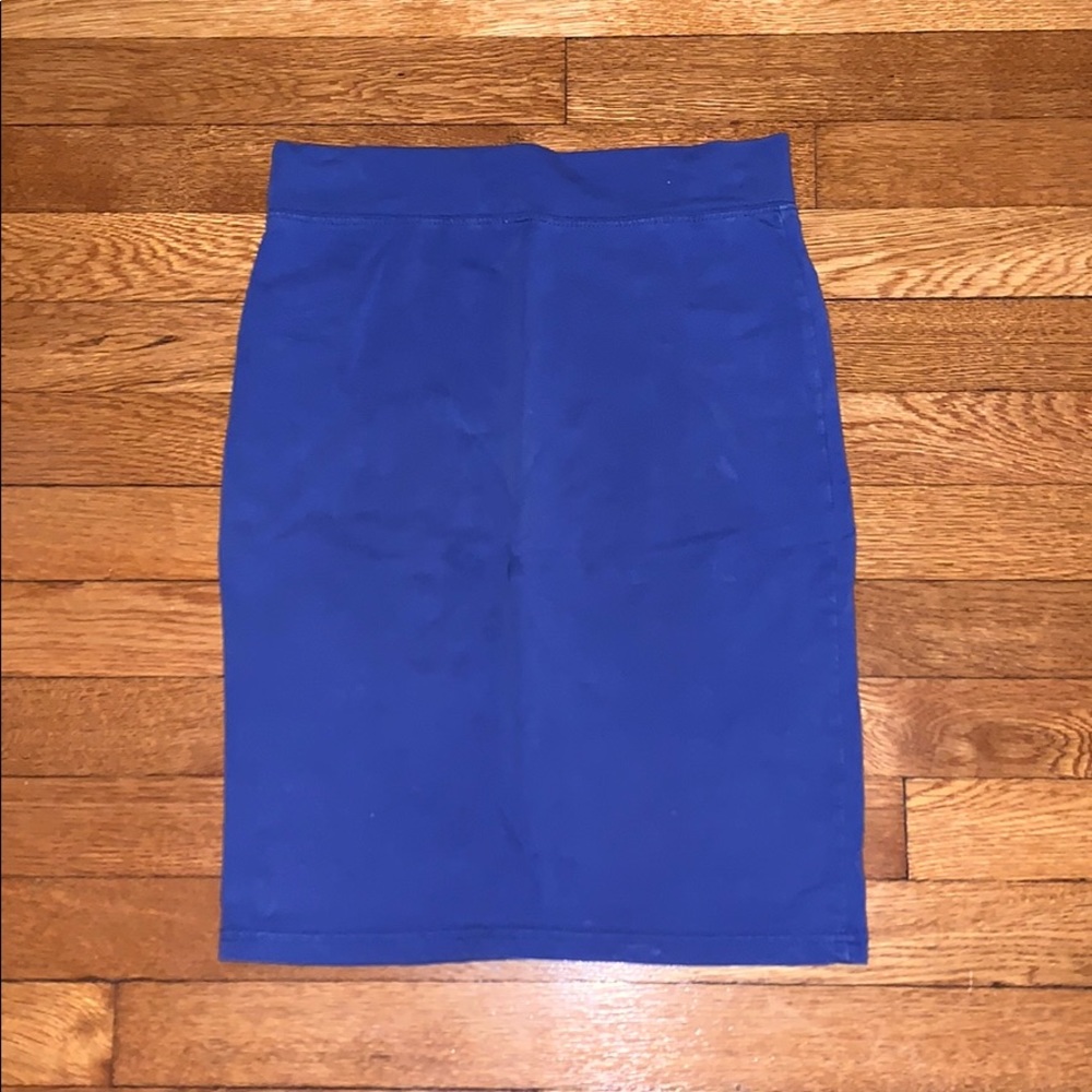 Royal blue pencil skirt